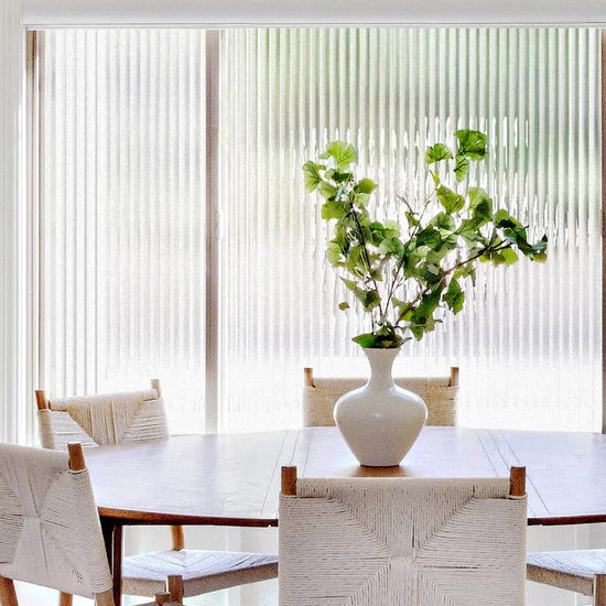 ADD.HERES Reeded Glass Window Film Static Cling