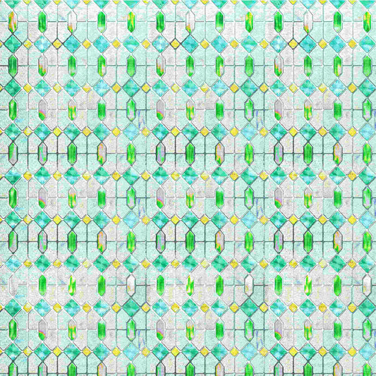 ADD.HERES Colored Glazed 3D Stained Glass Window Film Static Cling