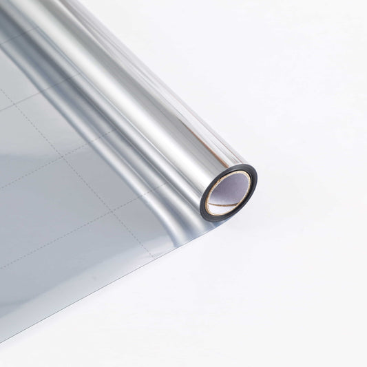 ADD.HERES Silver One Way Solar Control Window Film Static Cling