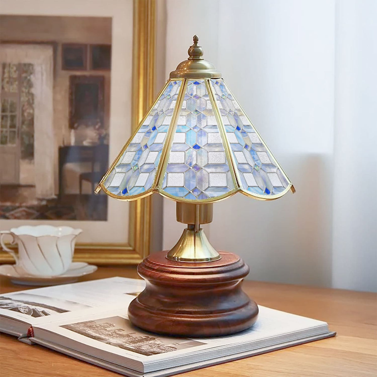 Natural light moving through patterned window film