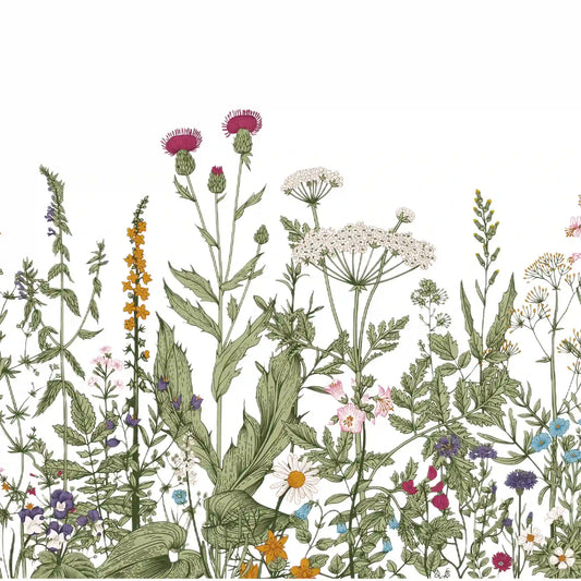 ADD.HERES Wildflower Reverie 3D Stained Glass Window Film Static Cling