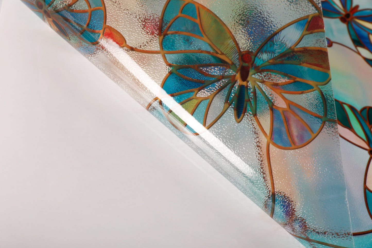 ADD.HERES Butterfly 3D Stained Glass Window Film Static Cling