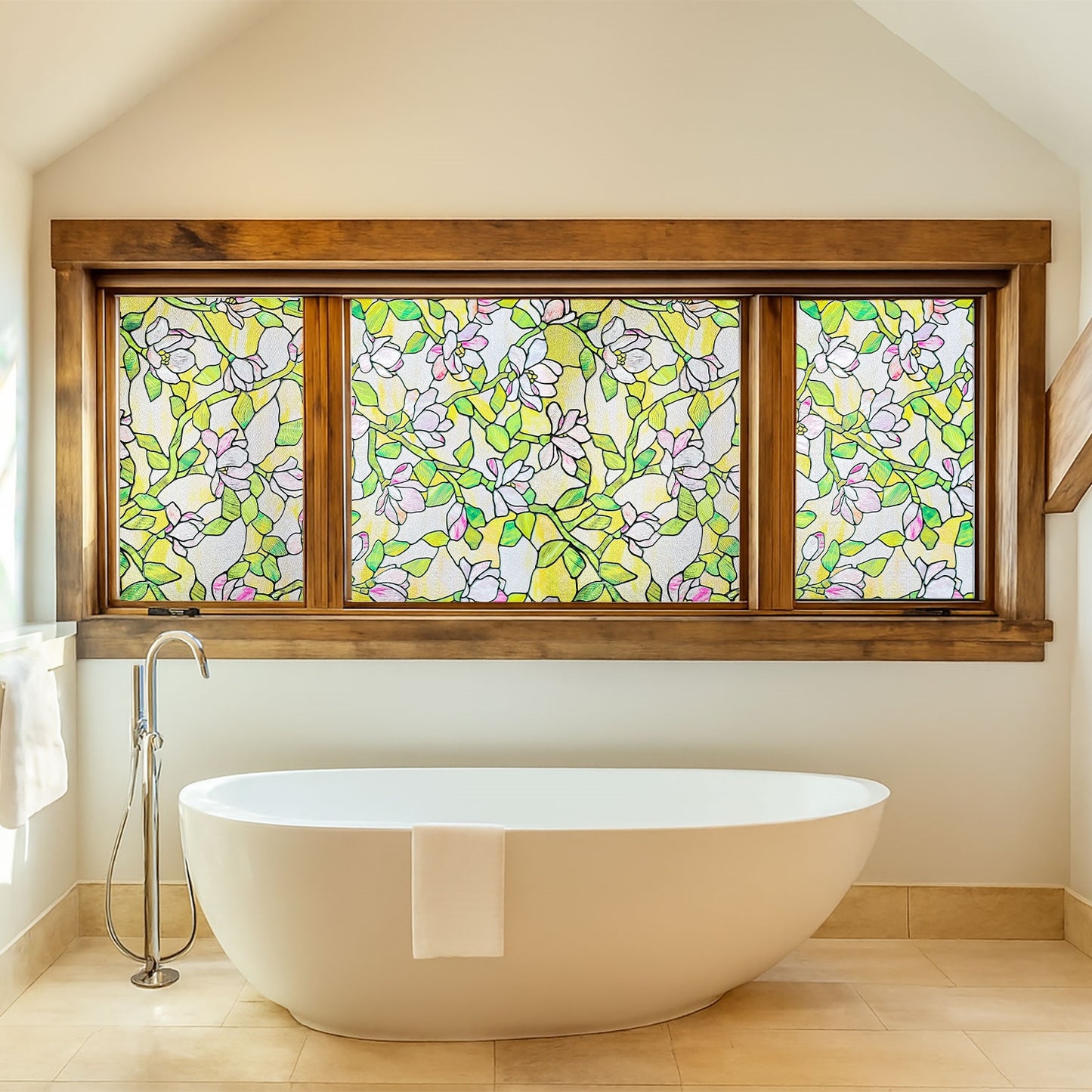 ADD.HERES Ella Dream 3D Stained Glass Window Film Static Cling