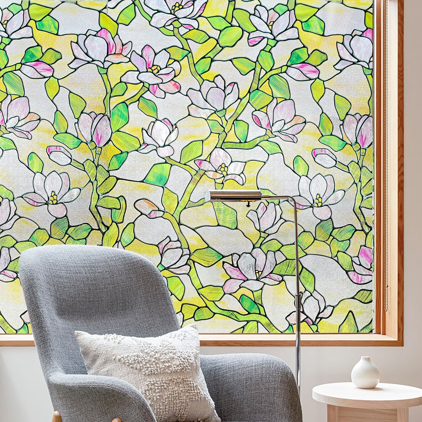 ADD.HERES Ella Dream 3D Stained Glass Window Film Static Cling