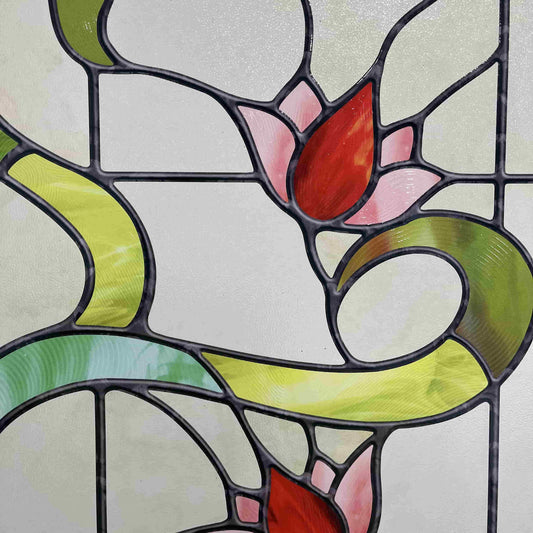 ADD.HERES Garden of Eden 3D Stained Glass Window Film Static Cling