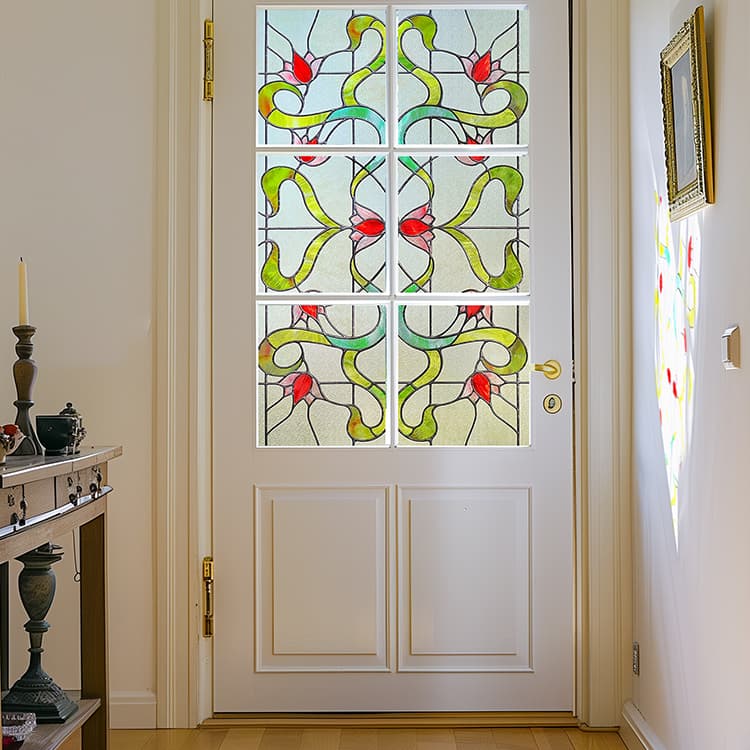 ADD.HERES Garden of Eden 3D Stained Glass Window Film Static Cling