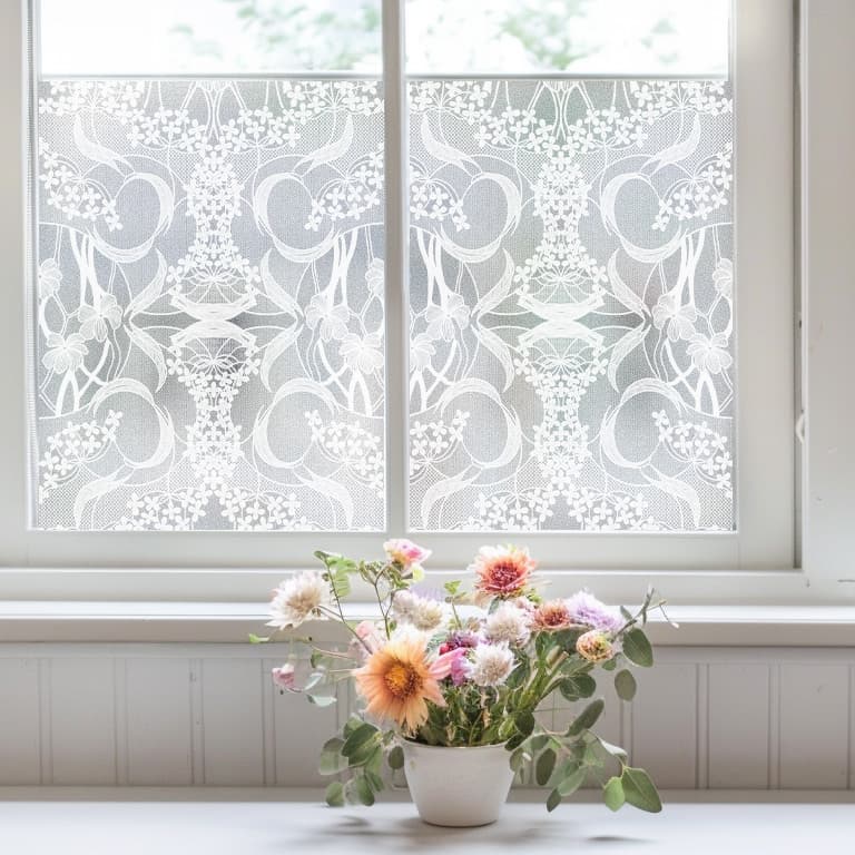 ADD.HERES Lolita 3D Stained Glass Window Film Static Cling