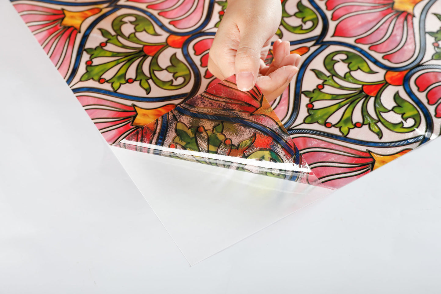 ADD.HERES Daisy 3D Stained Glass Window Film Static Cling