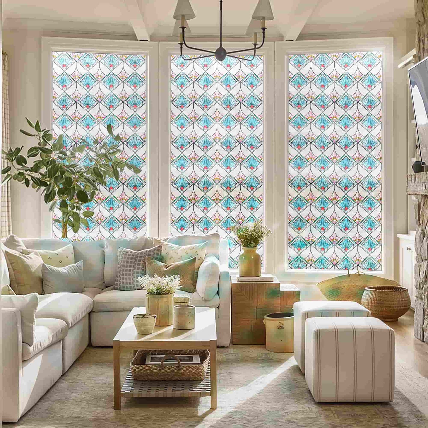 ADD.HERES Refractive Narrative 3D Stained Glass Window Film Static Cling
