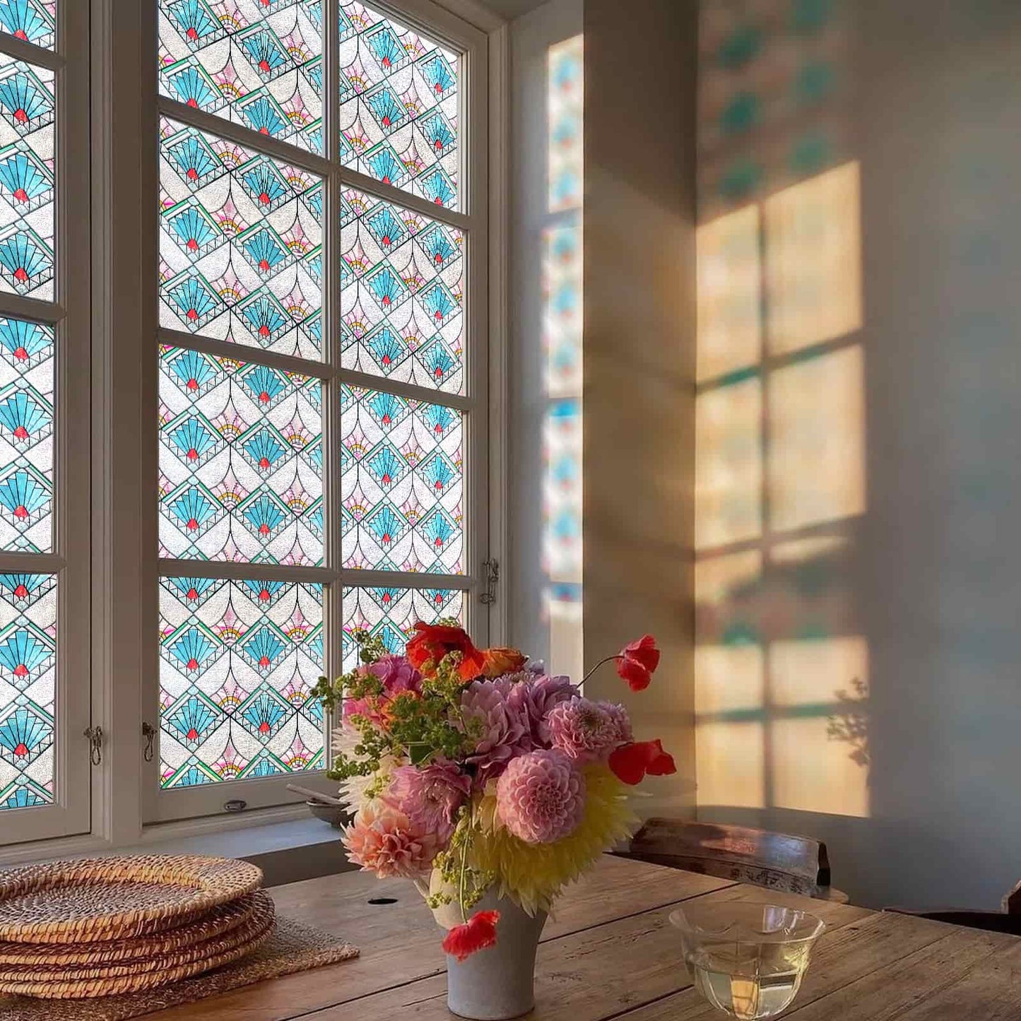 ADD.HERES Refractive Narrative 3D Stained Glass Window Film Static Cling