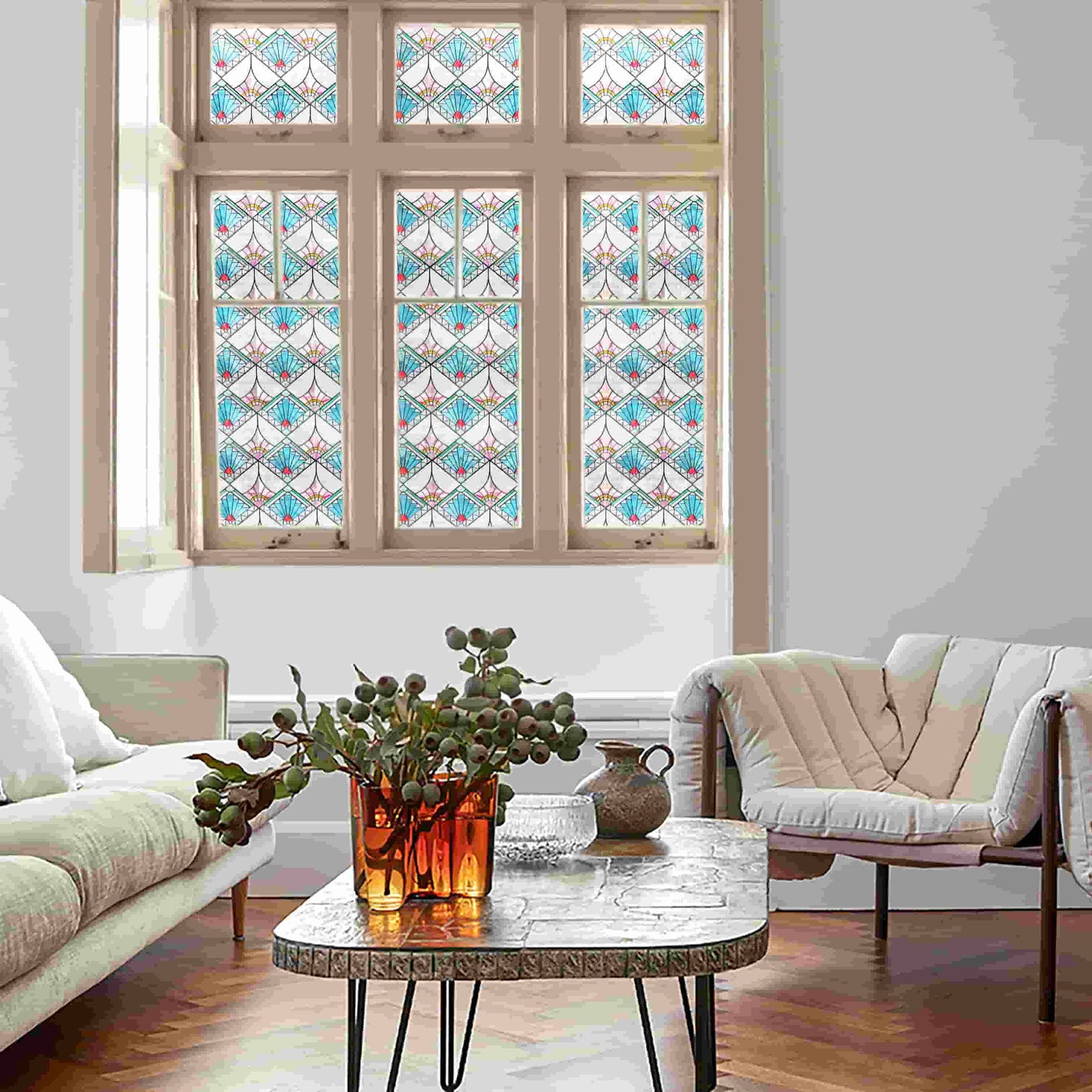ADD.HERES Refractive Narrative 3D Stained Glass Window Film Static Cling