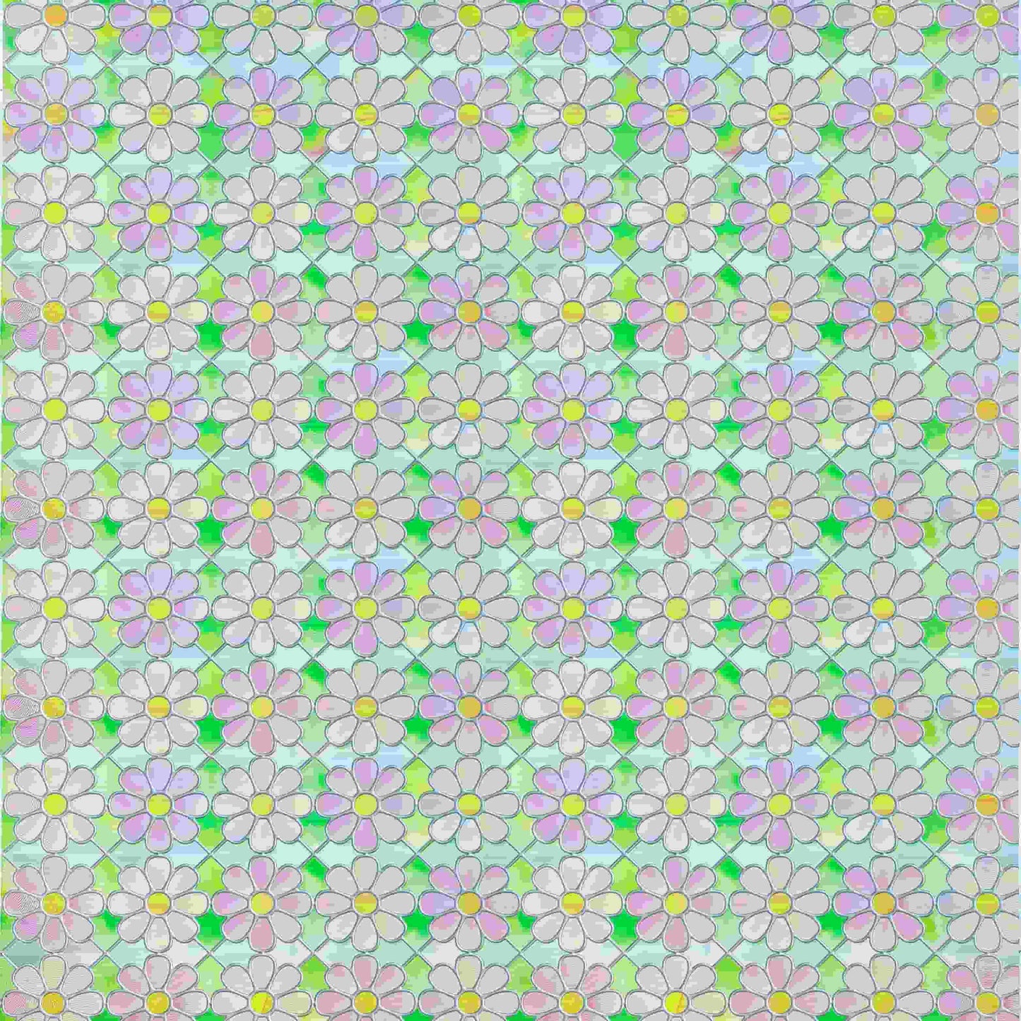 ADD.HERES Subtle Orchid 3D Stained Glass Window Film Static Cling