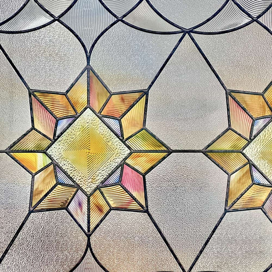 ADD.HERES Victoria 3D Stained Glass Window Film Static Cling
