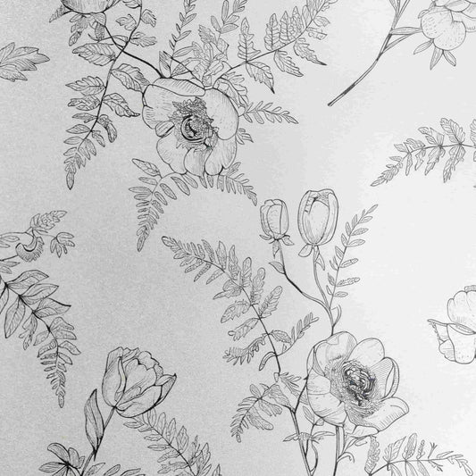 ADD.HERES White Night Creeping 3D Stained Glass Window Film Static Cling