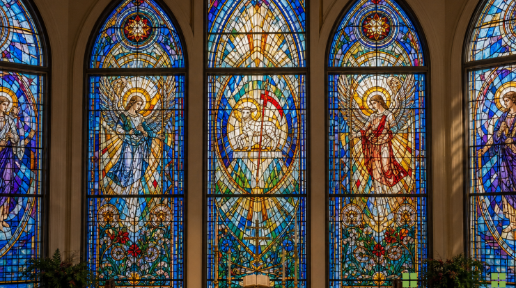 Church windows and sacred architecture