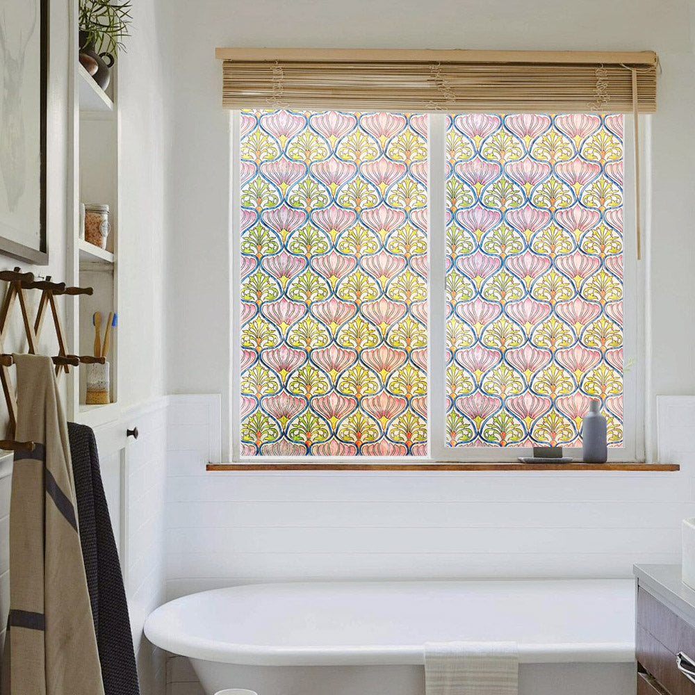ADD.HERES Daisy 3D Stained Glass Window Film Static Cling