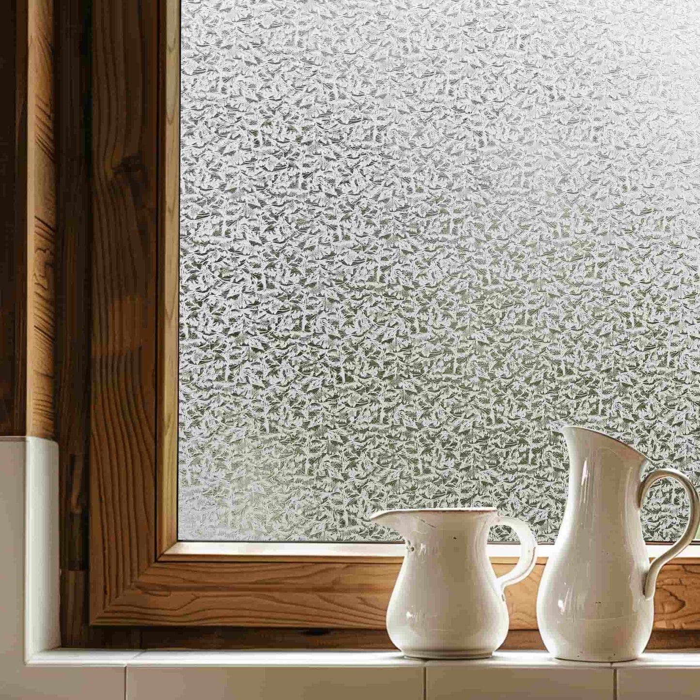 ADD.HERES Seawaves 3D Stained Glass Window Film Static Cling