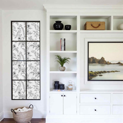 ADD.HERES White Night Creeping 3D Stained Glass Window Film Static Cling