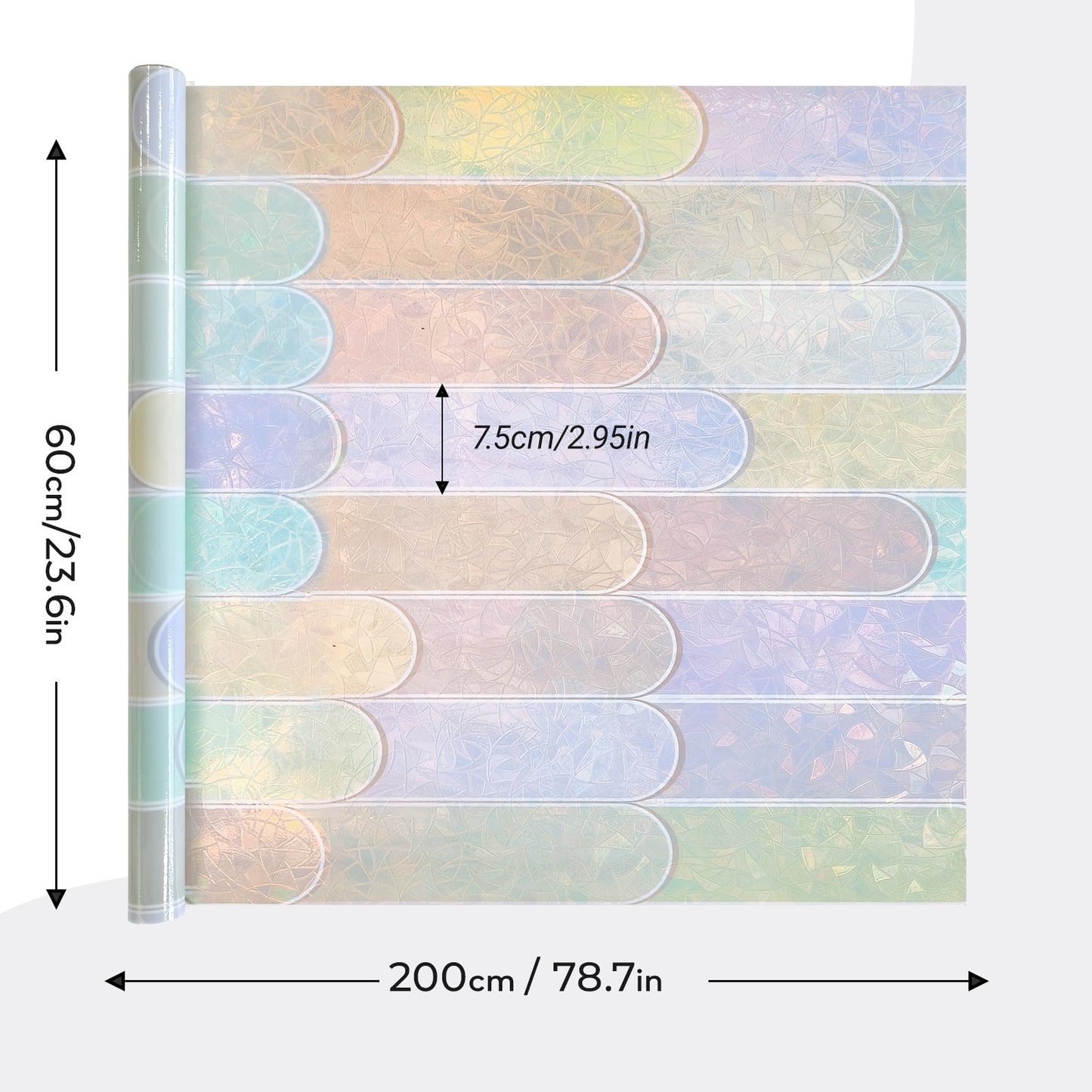 ADD.HERES Laser Macaron Decorative & Privacy Window Film