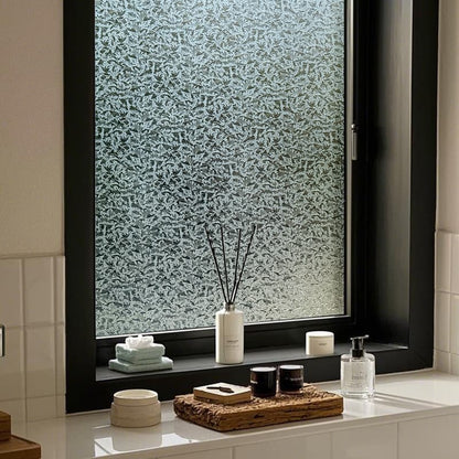 ADD.HERES Seawaves 3D Stained Glass Window Film Static Cling