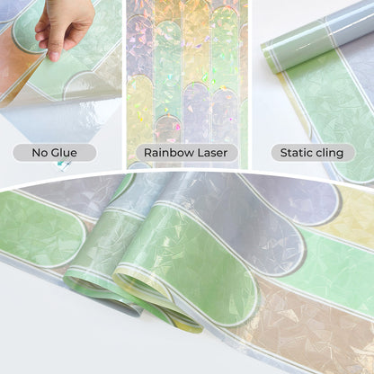 ADD.HERES Laser Macaron Decorative & Privacy Window Film