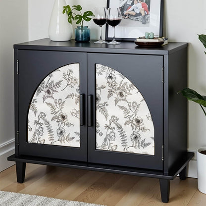 ADD.HERES White Night Creeping 3D Stained Glass Window Film Static Cling