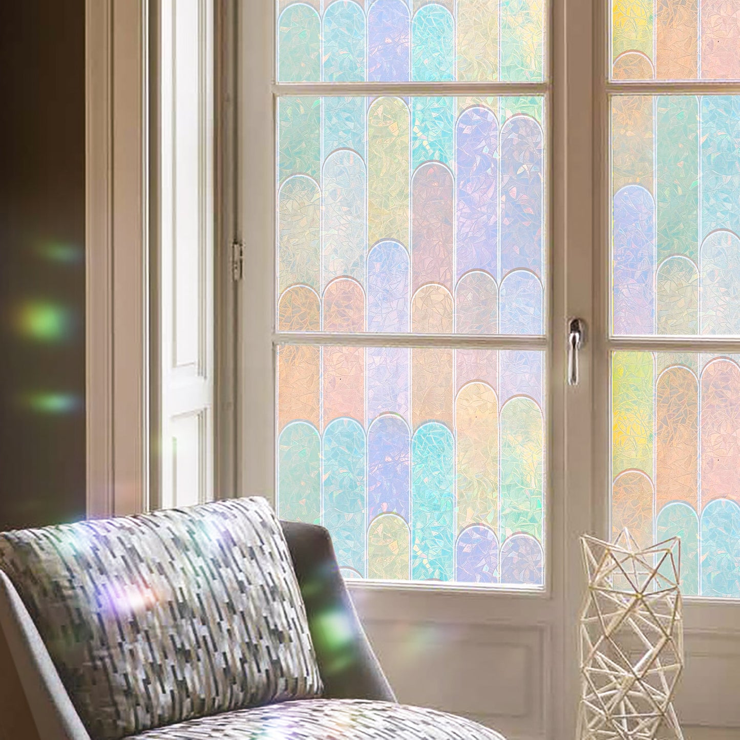 ADD.HERES Laser Macaron Decorative & Privacy Window Film