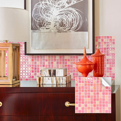 ADD.HERES Pink Morocco Peel and Stick Backsplash Self-Adhesive 5 Sheets