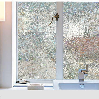 ADD.HERES Colorful Rainbow Laser Privacy Window Film Static Cling