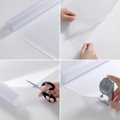 ADD.HERES Reeded Glass Window Film Static Cling