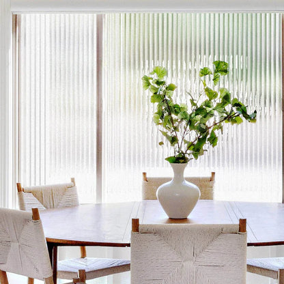 ADD.HERES Reeded Glass Window Film Static Cling