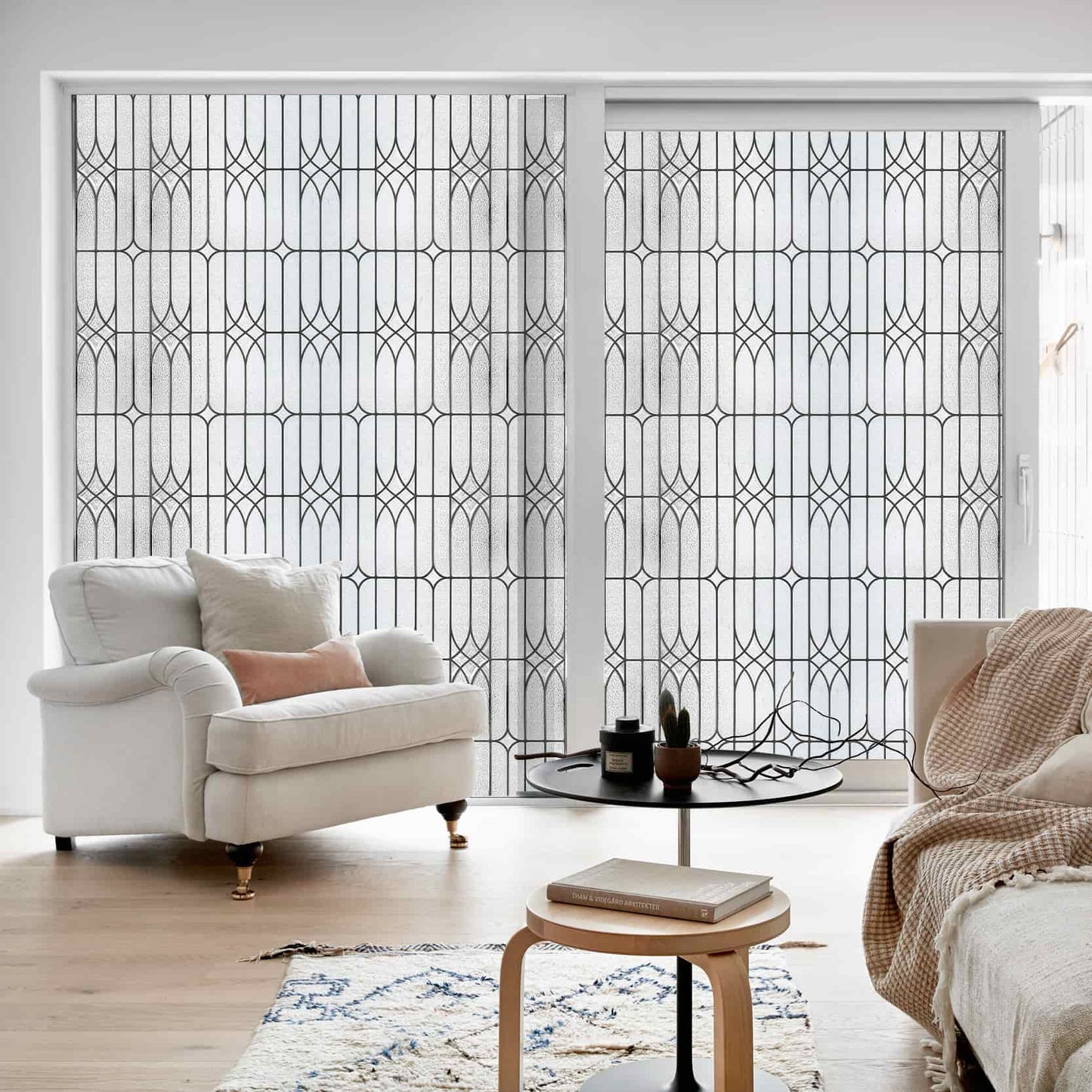 ADD.HERES Dusseldorf 3D Stained Glass Window Film Static Cling