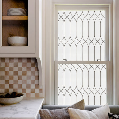 ADD.HERES Morocco 3D Stained Glass Window Film Static Cling