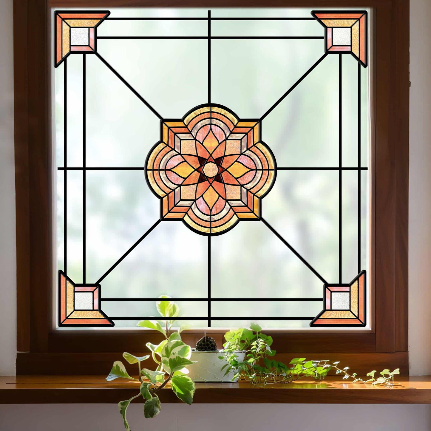 ADD.HERES Spessart 3D Stained Glass Window Film Static Cling