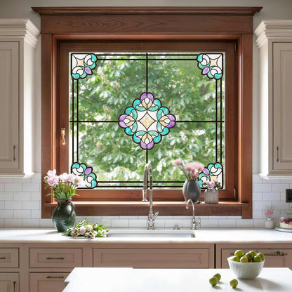 ADD.HERES Sri Lanka 3D Stained Glass Window Film Static Cling