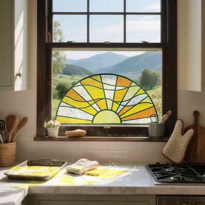 ADD.HERES Sunshine Catcher 3D Stained Glass Window Film Static Cling