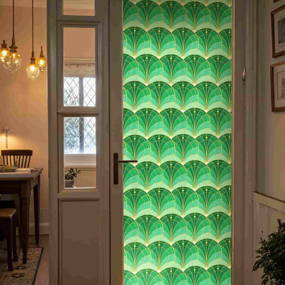ADD.HERES Aqua Luster 3D Stained Glass Window Film Static Cling