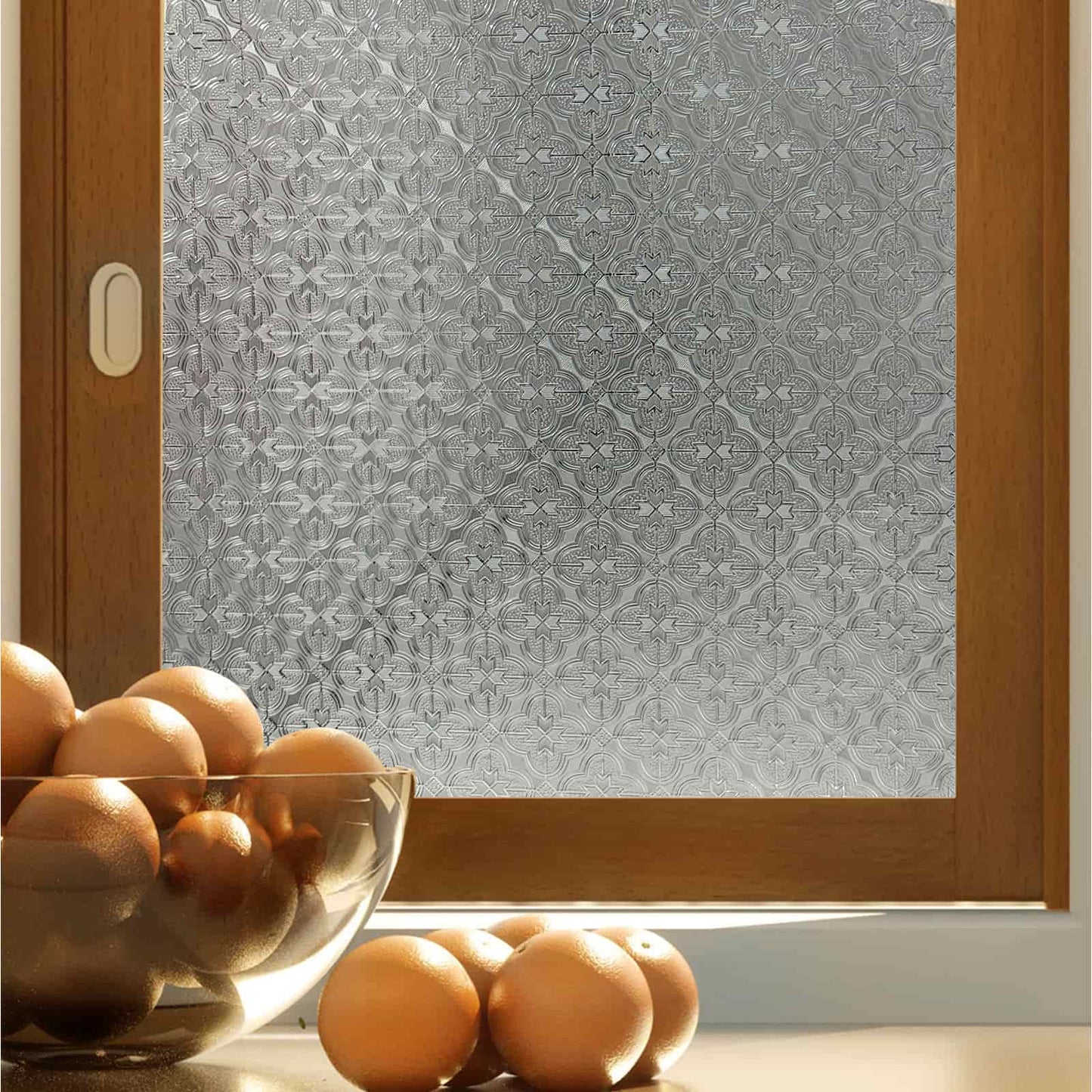 ADD.HERES Begonia 3D Stained Glass Window Film Static Cling