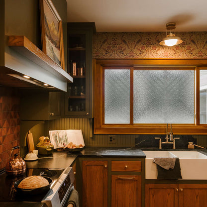 ADD.HERES Begonia 3D Stained Glass Window Film Static Cling