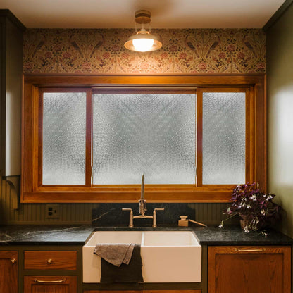 ADD.HERES Begonia 3D Stained Glass Window Film Static Cling