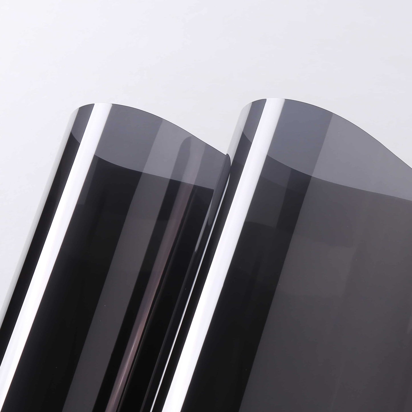 ADD.HERES Black Silver One Way Solar Control Window Film Static Cling