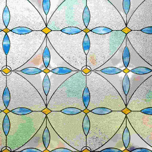 ADD.HERES Blue Tears 3D Stained Glass Window Film