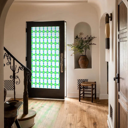 ADD.HERES Diamond Lattice 3D Stained Glass Window Film Static Cling