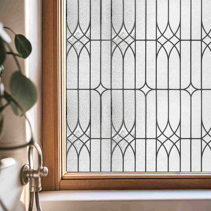 ADD.HERES Dusseldorf 3D Stained Glass Window Film Static Cling