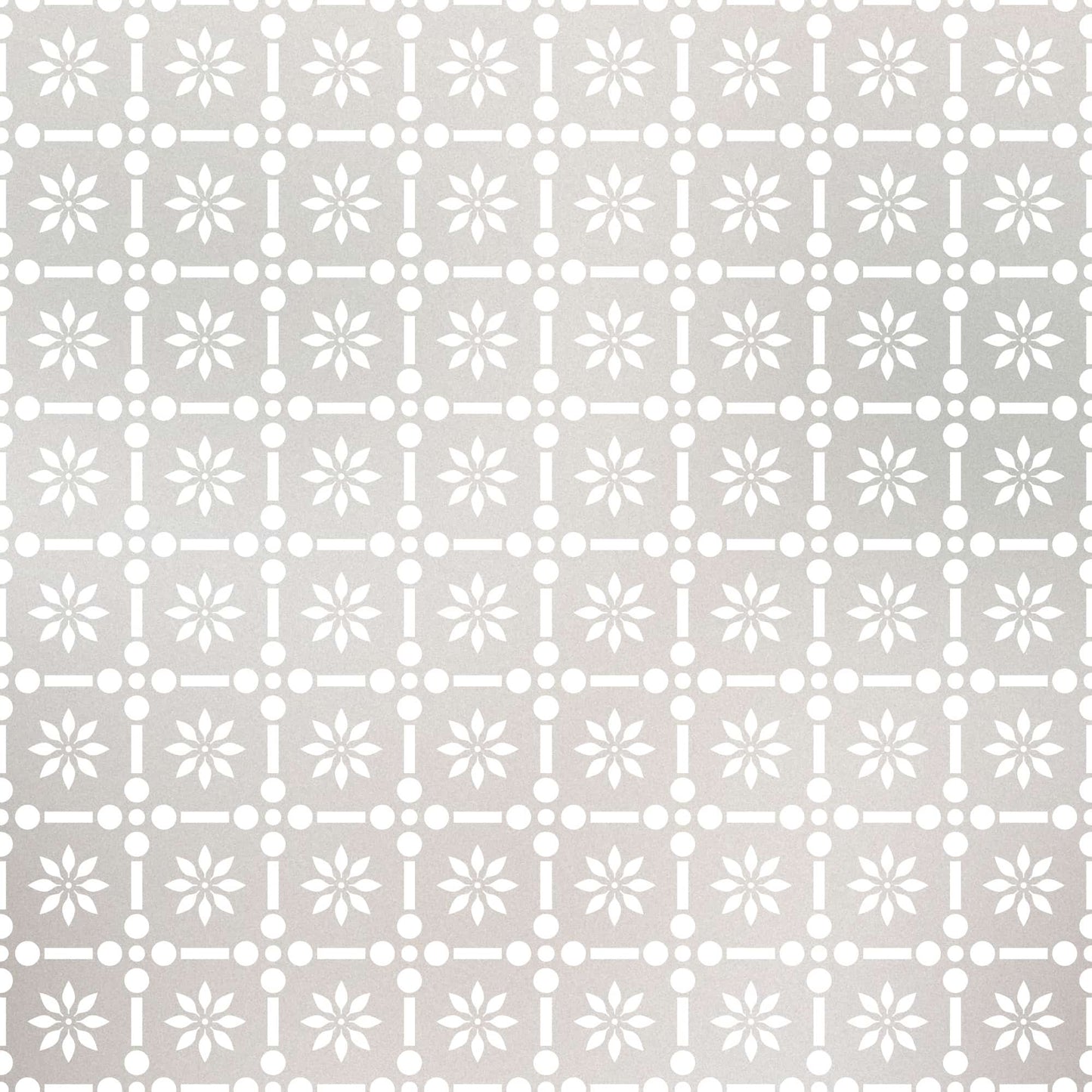 ADD.HERES Floral Grid‌ 3D Stained Glass Window Film Static Cling