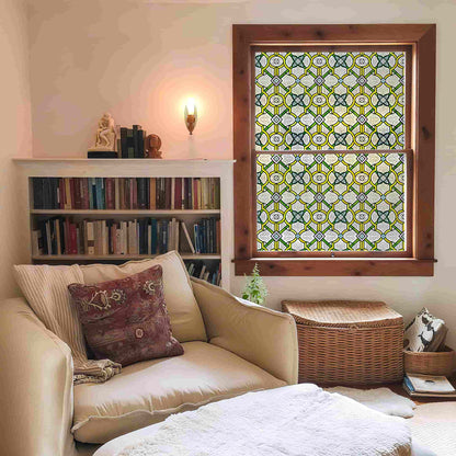 ADD.HERES Holy Lattice 3D Stained Glass Window Film Static Cling
