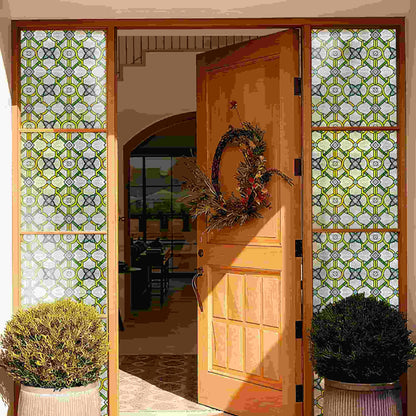 ADD.HERES Holy Lattice 3D Stained Glass Window Film Static Cling