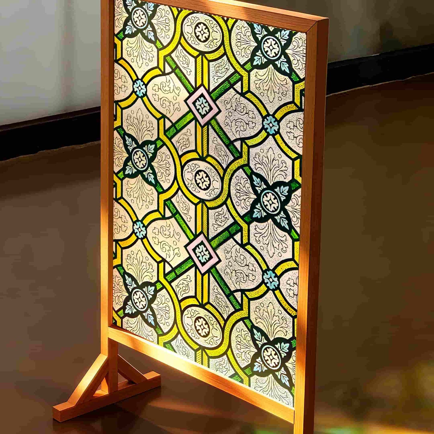 ADD.HERES Holy Lattice 3D Stained Glass Window Film Static Cling