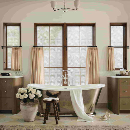 ADD.HERES Lotus Leaf 3D Stained Glass Window Film Static Cling