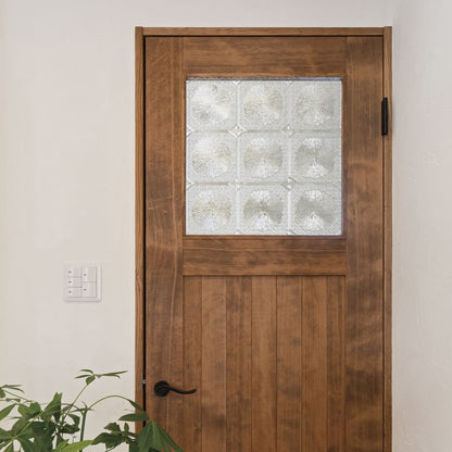 ADD.HERES Lotus Leaf 3D Stained Glass Window Film Static Cling